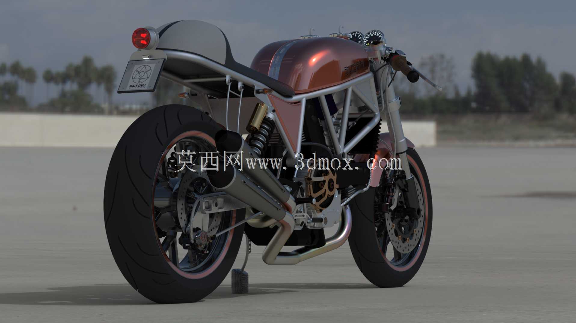 杜卡迪900SS咖啡馆é 赛车手(沃尔特·西格尔致敬)