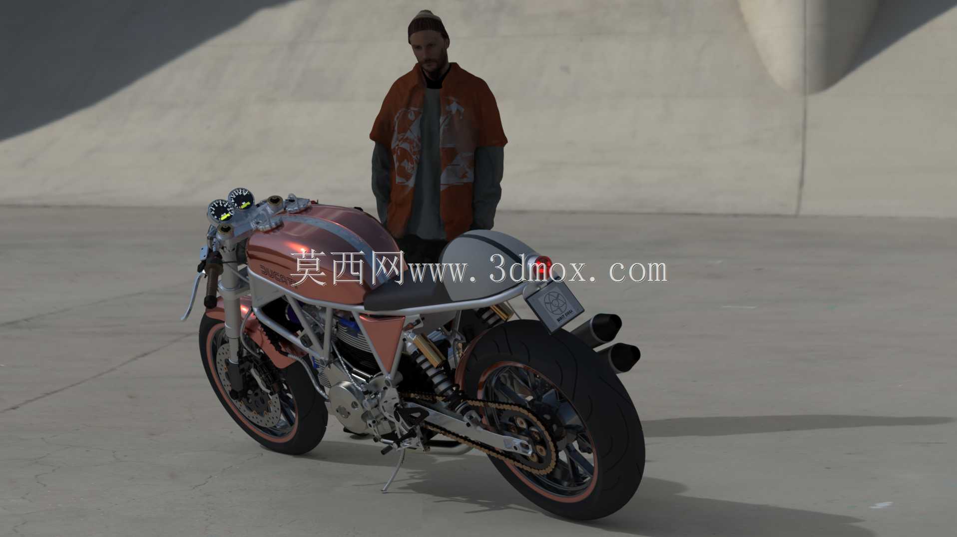 杜卡迪900SS咖啡馆é 赛车手(沃尔特·西格尔致敬)