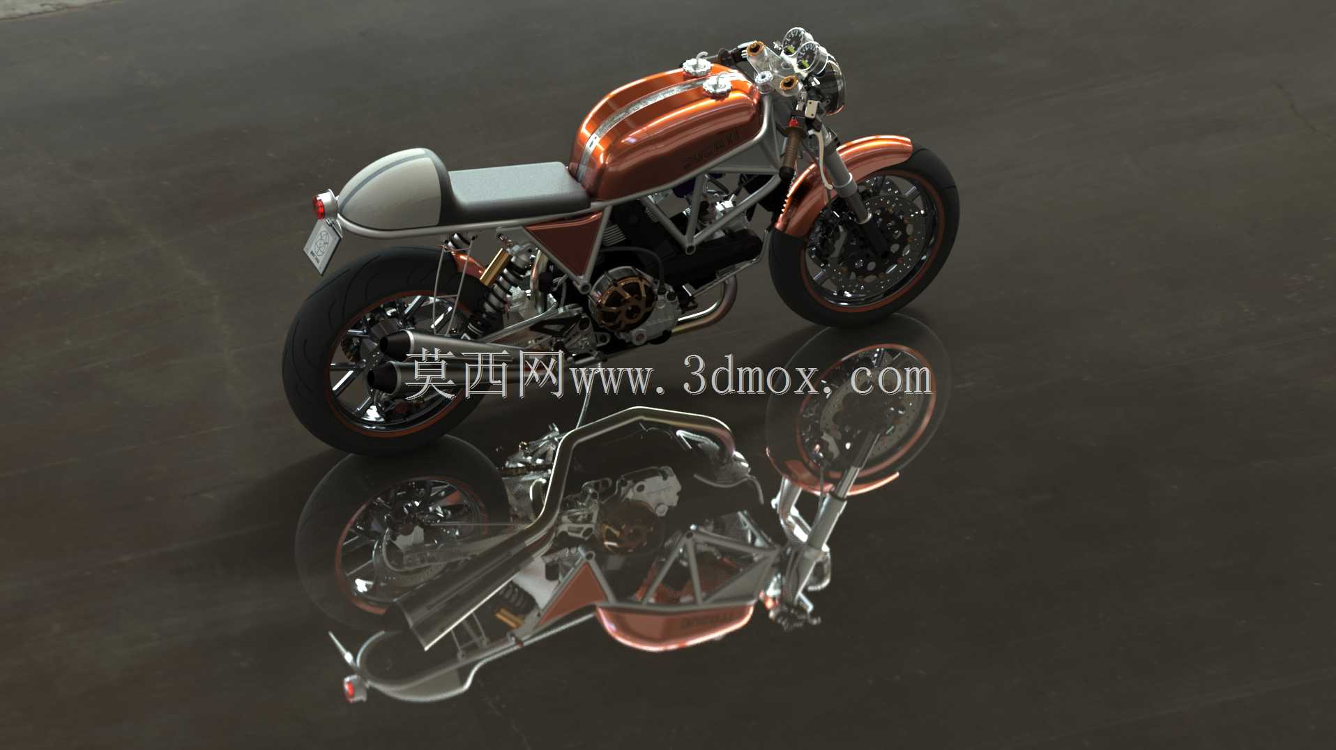 杜卡迪900SS咖啡馆é 赛车手(沃尔特·西格尔致敬)