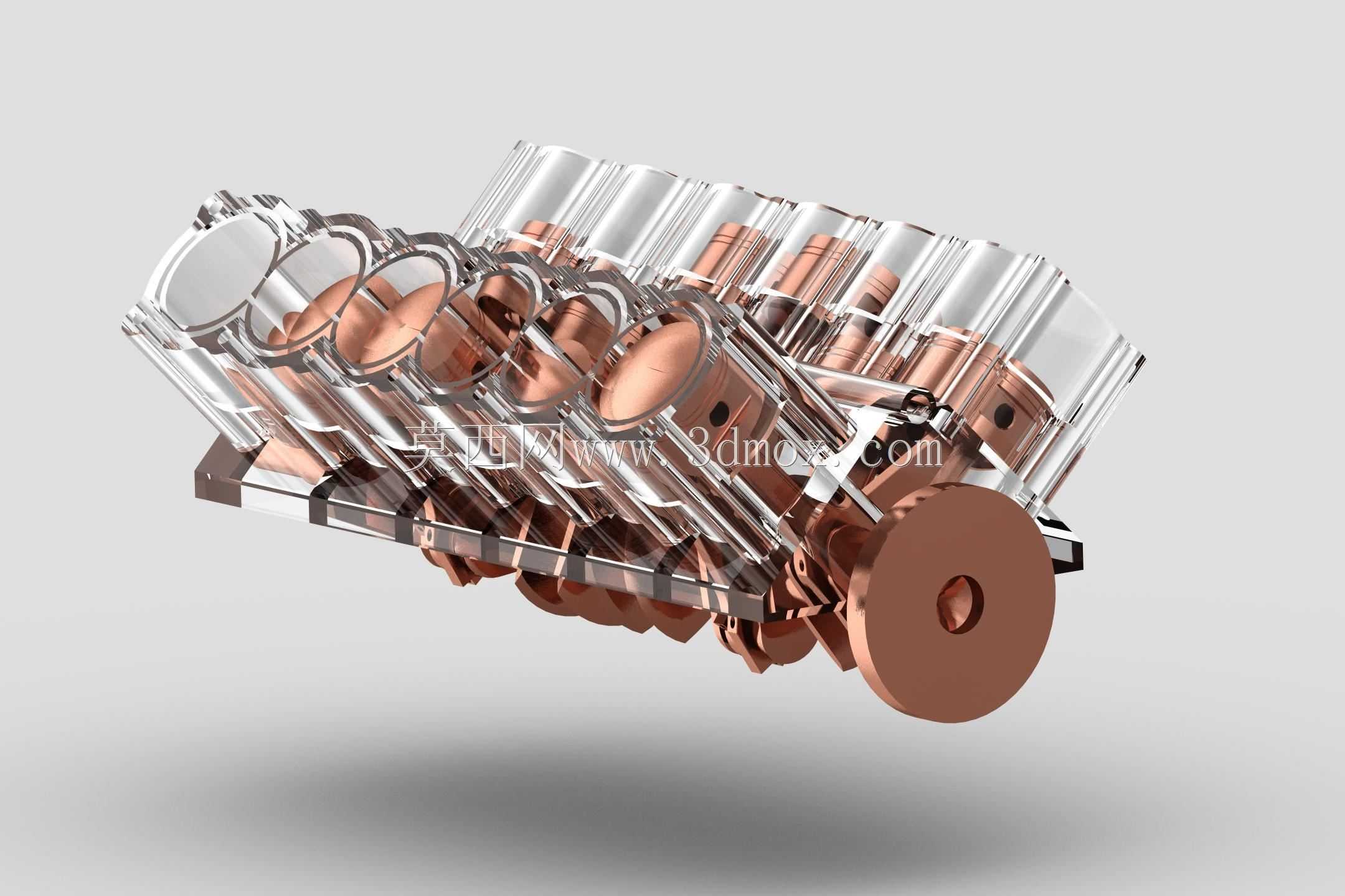 V12引擎Creo 2.0视频渲染