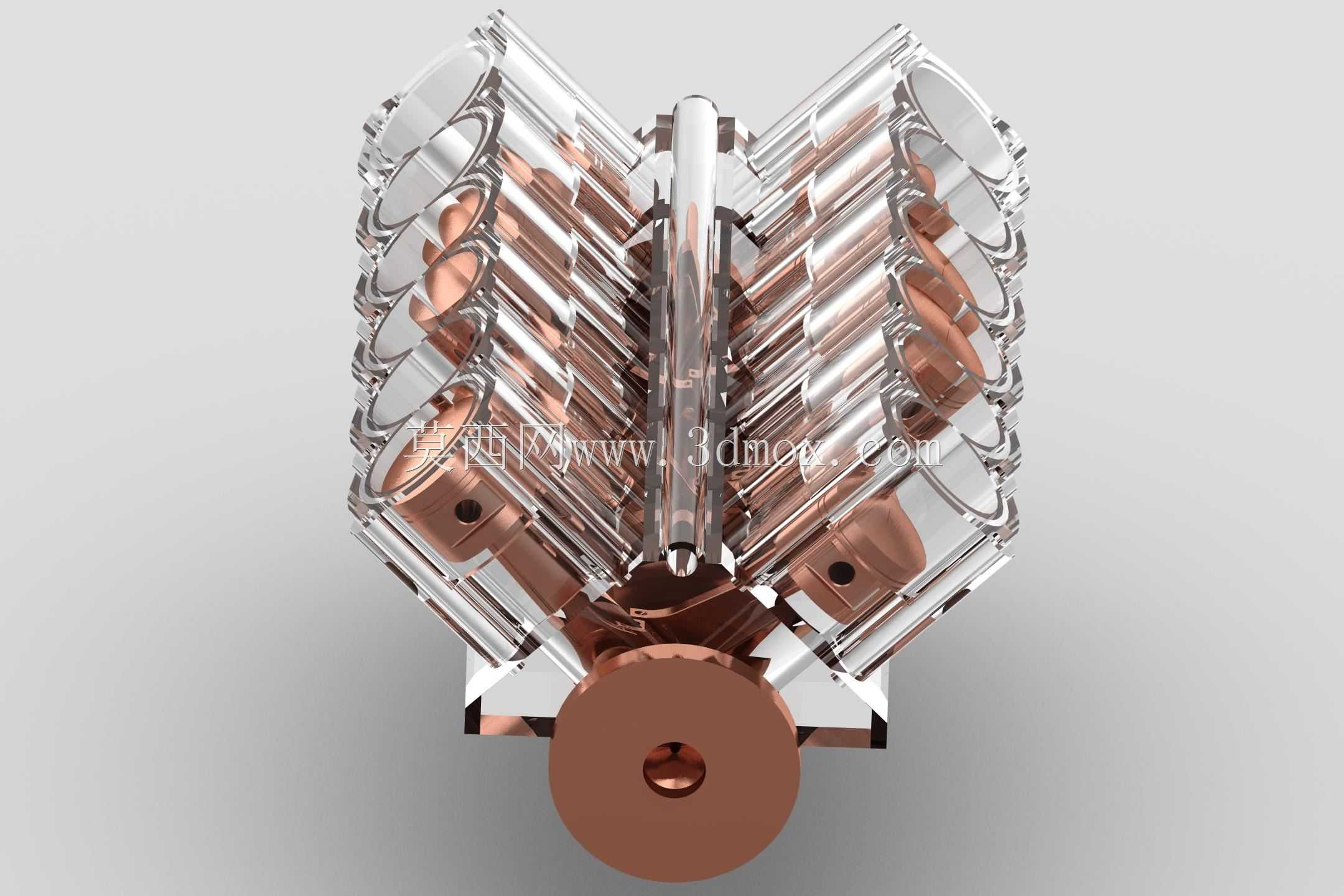V12引擎Creo 2.0视频渲染
