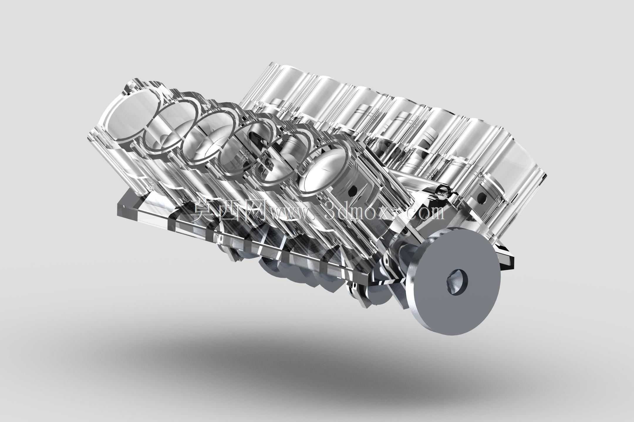 V12引擎Creo 2.0视频渲染