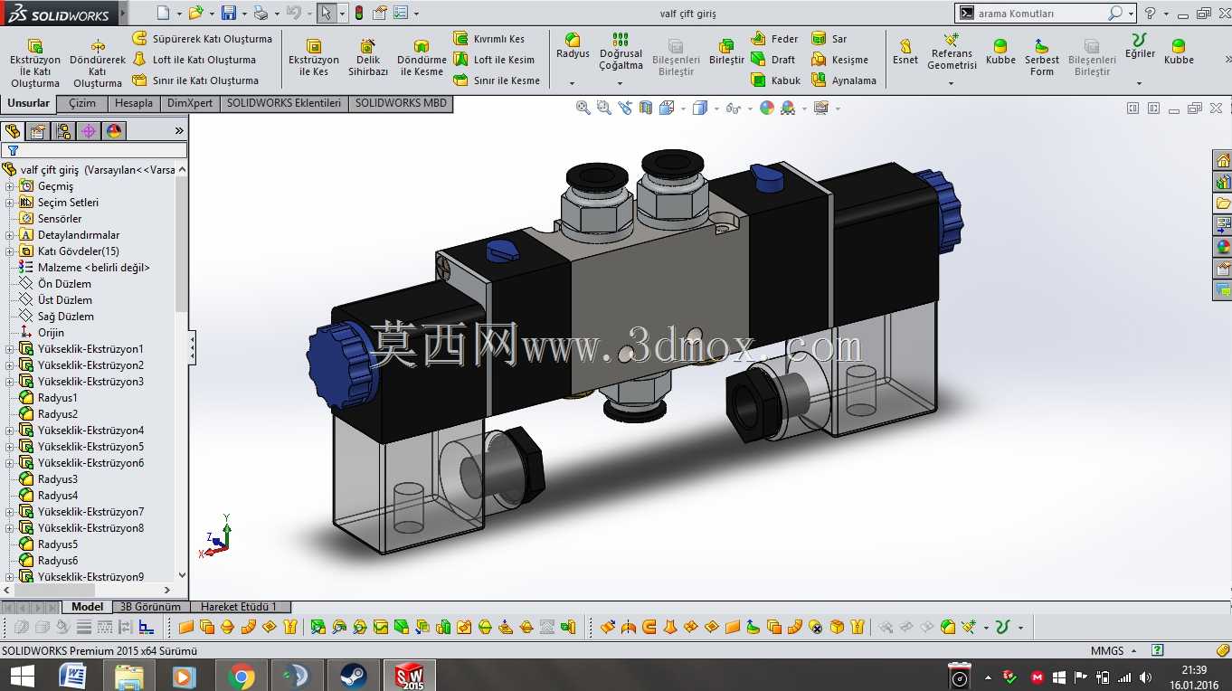 双作用气动阀
