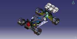 Carro de automodelismo OpenRC Truggy Assy B 3 em Catia v5项目