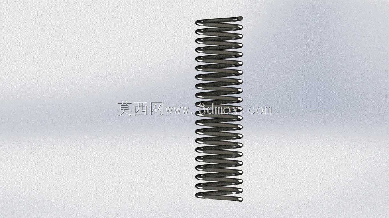 弹簧:外径20mm,内径18mm,螺距4mm/20Rev,D=2mm