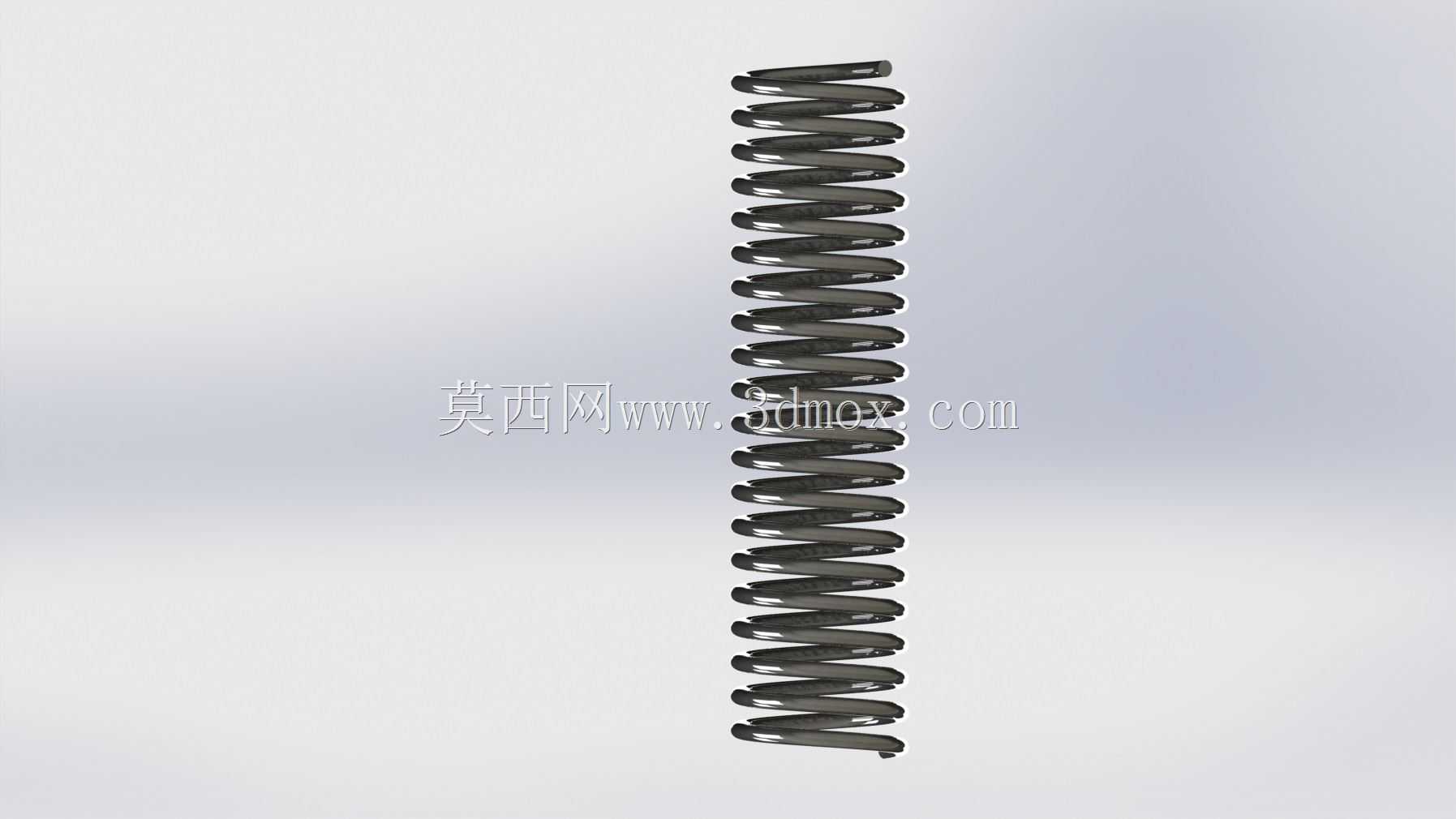 弹簧:外径20mm,内径18mm,螺距4mm/20Rev,D=2mm