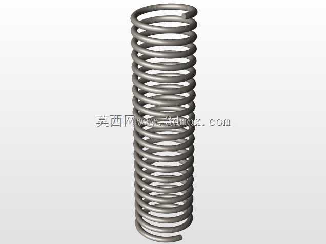 弹簧:外径20mm,内径18mm,螺距4mm/20Rev,D=2mm