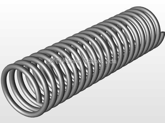 弹簧:外径20mm,内径18mm,螺距4mm/20Rev,D=2mm