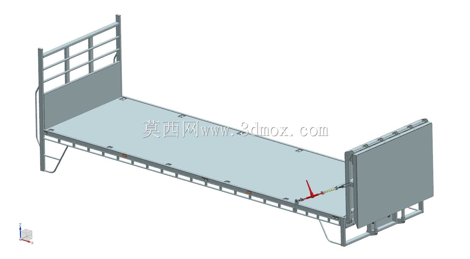 Beavertail卡车车身平坦,带后装载坡道