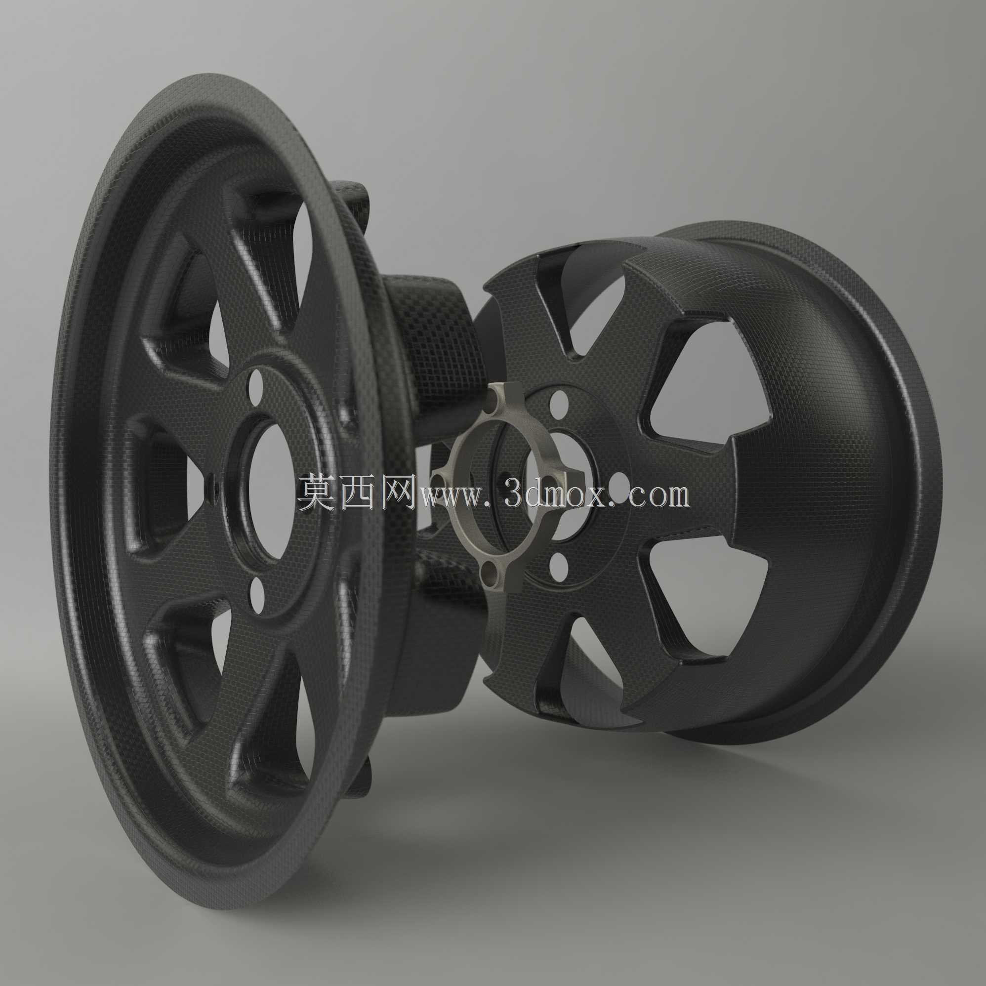 FSAE 7x13碳纤维七辐车轮(过度开发)