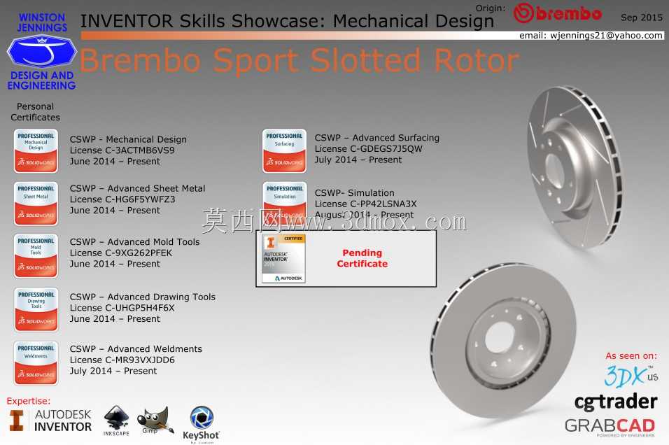 发明家技能-Brembo Sport开槽转子