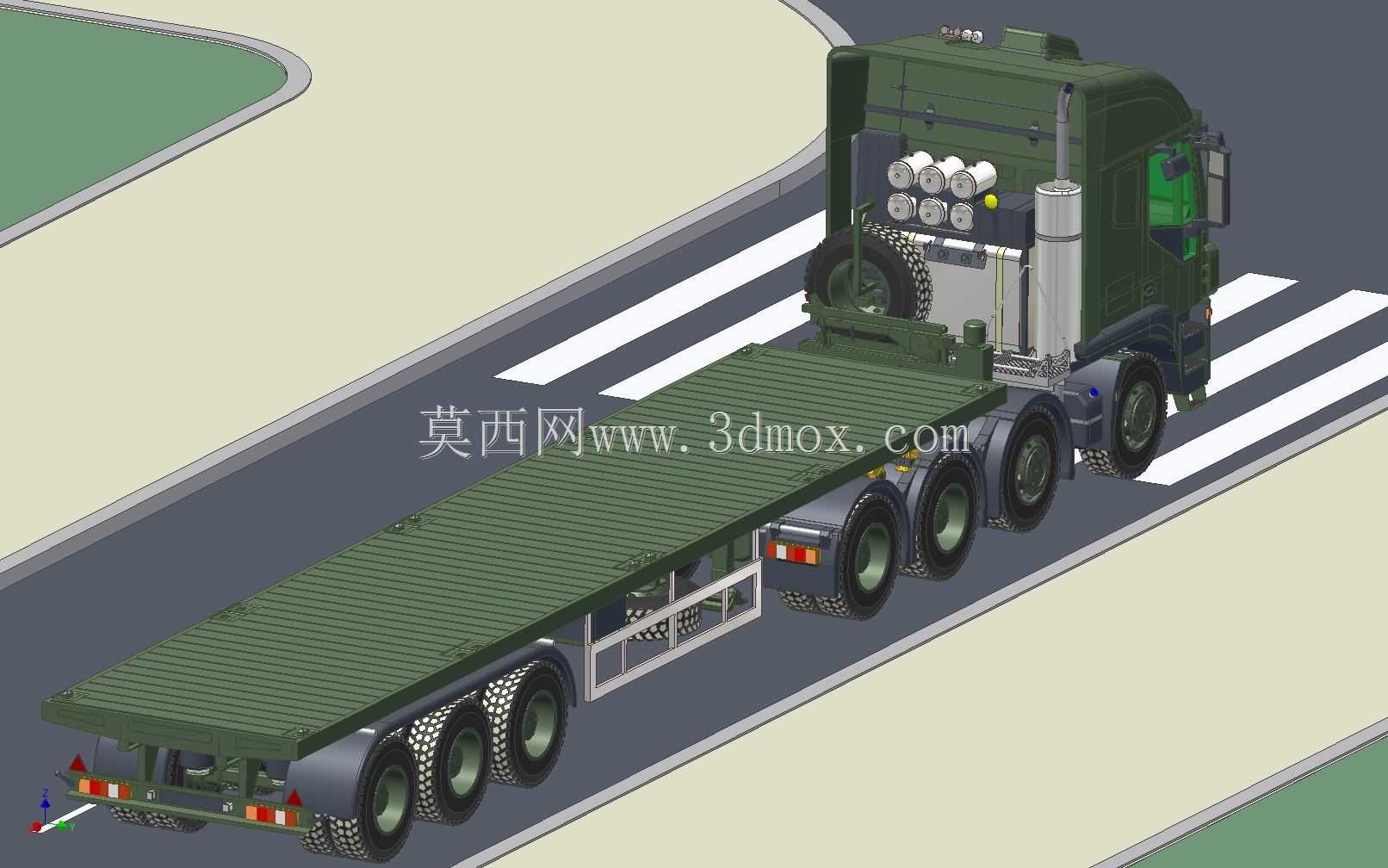 拖拉机8X8和拖车总成40''