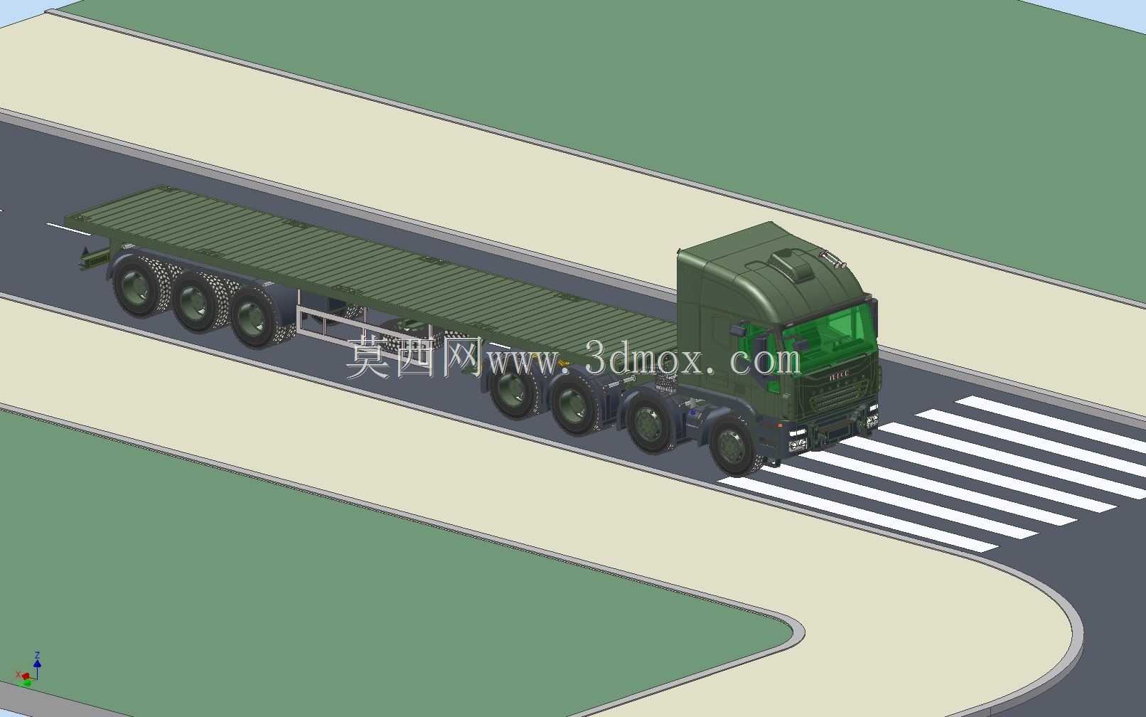 拖拉机8X8和拖车总成40''