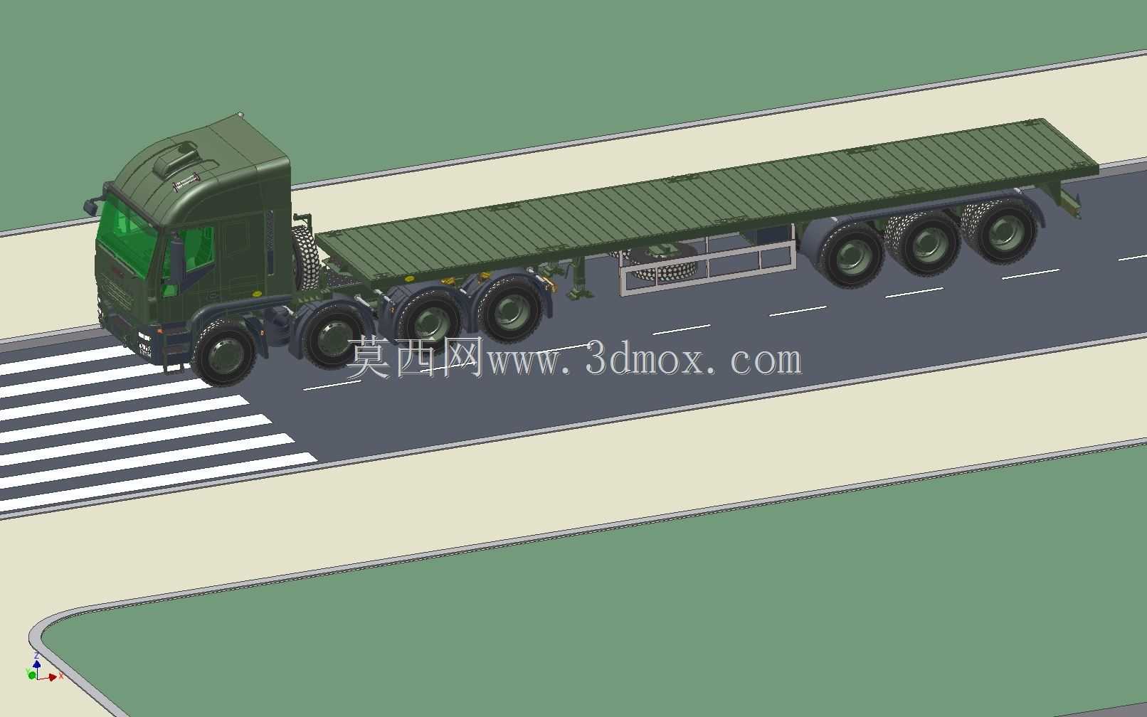 拖拉机8X8和拖车总成40''