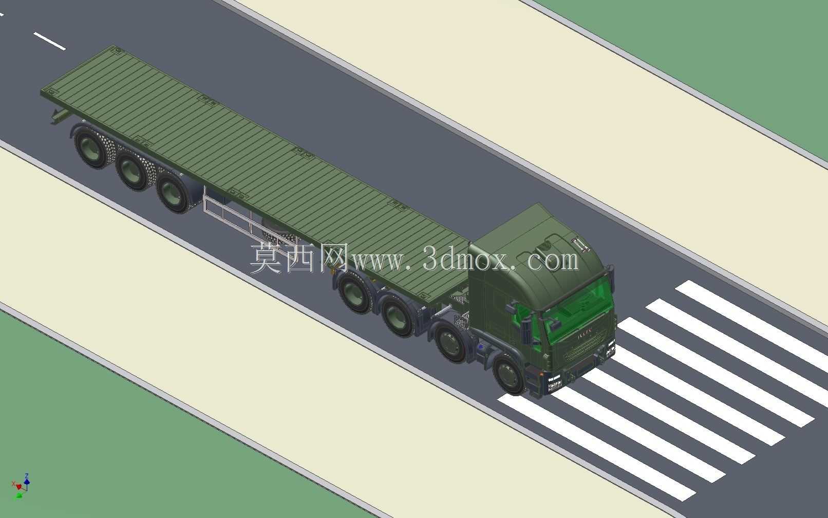 拖拉机8X8和拖车总成40''