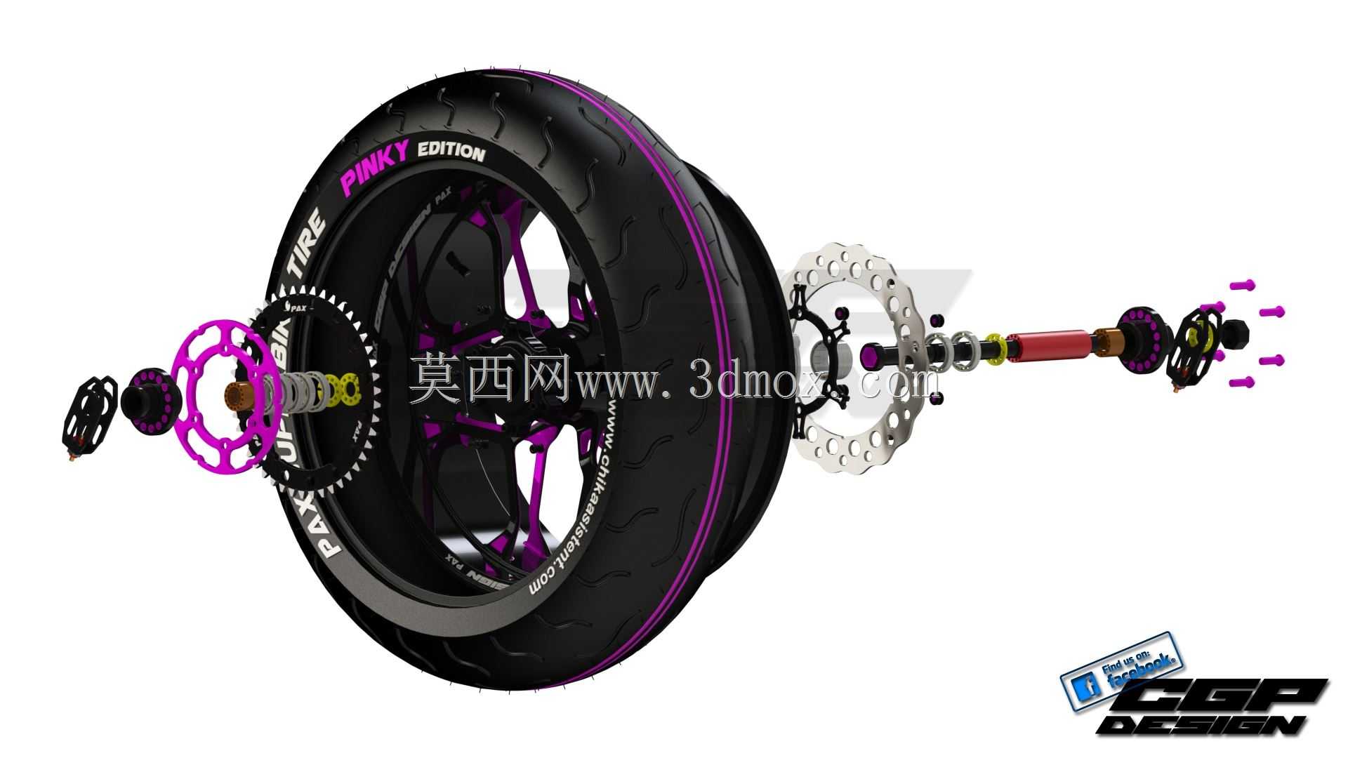 PINKI后轮…由paX设计