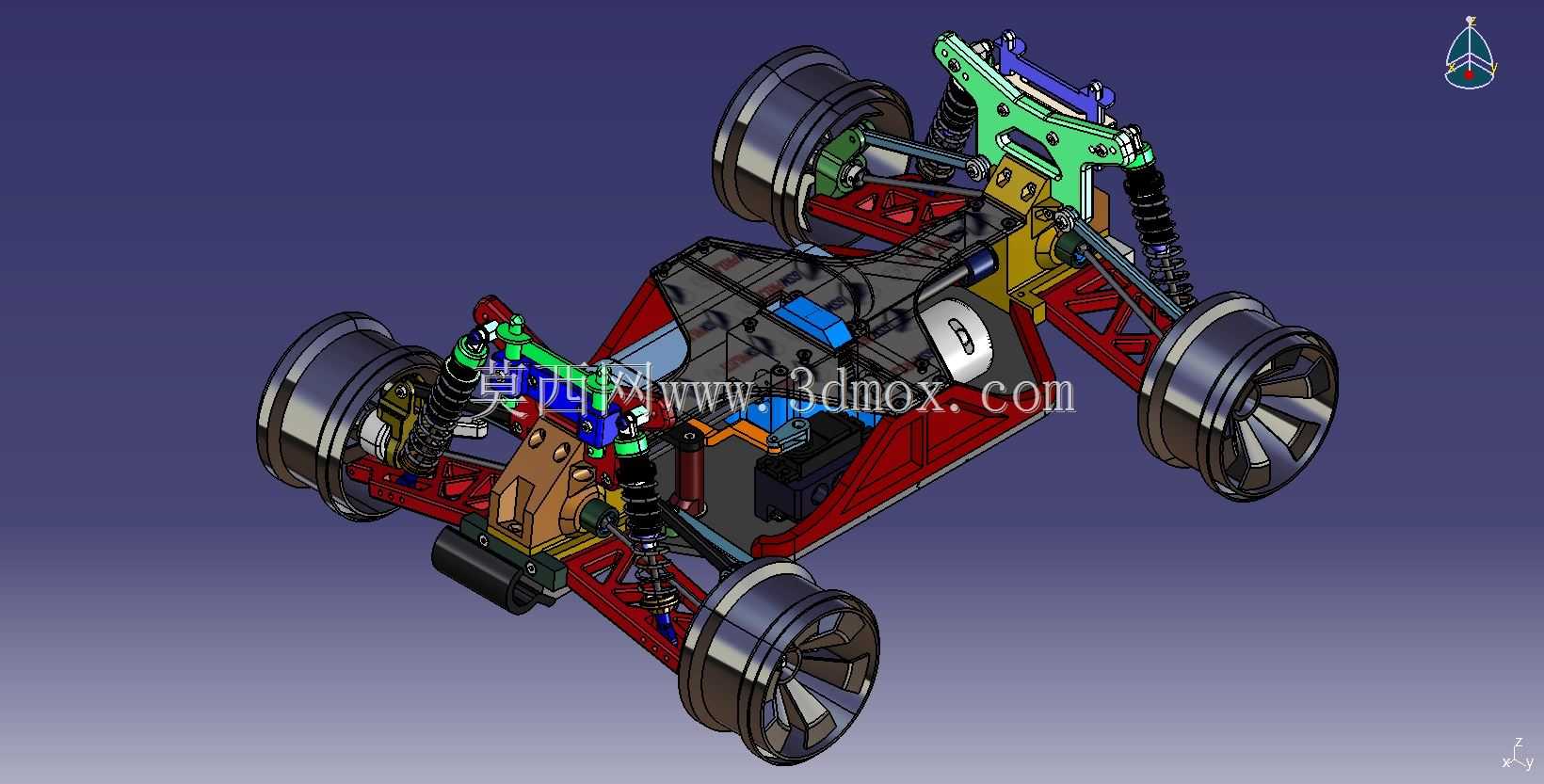 项目完成OpenRC Truggy Assy Catia V5