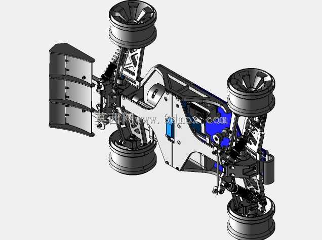 Carro de automodelismo OpenRC Truggy Assy B 3 em Catia v5项目