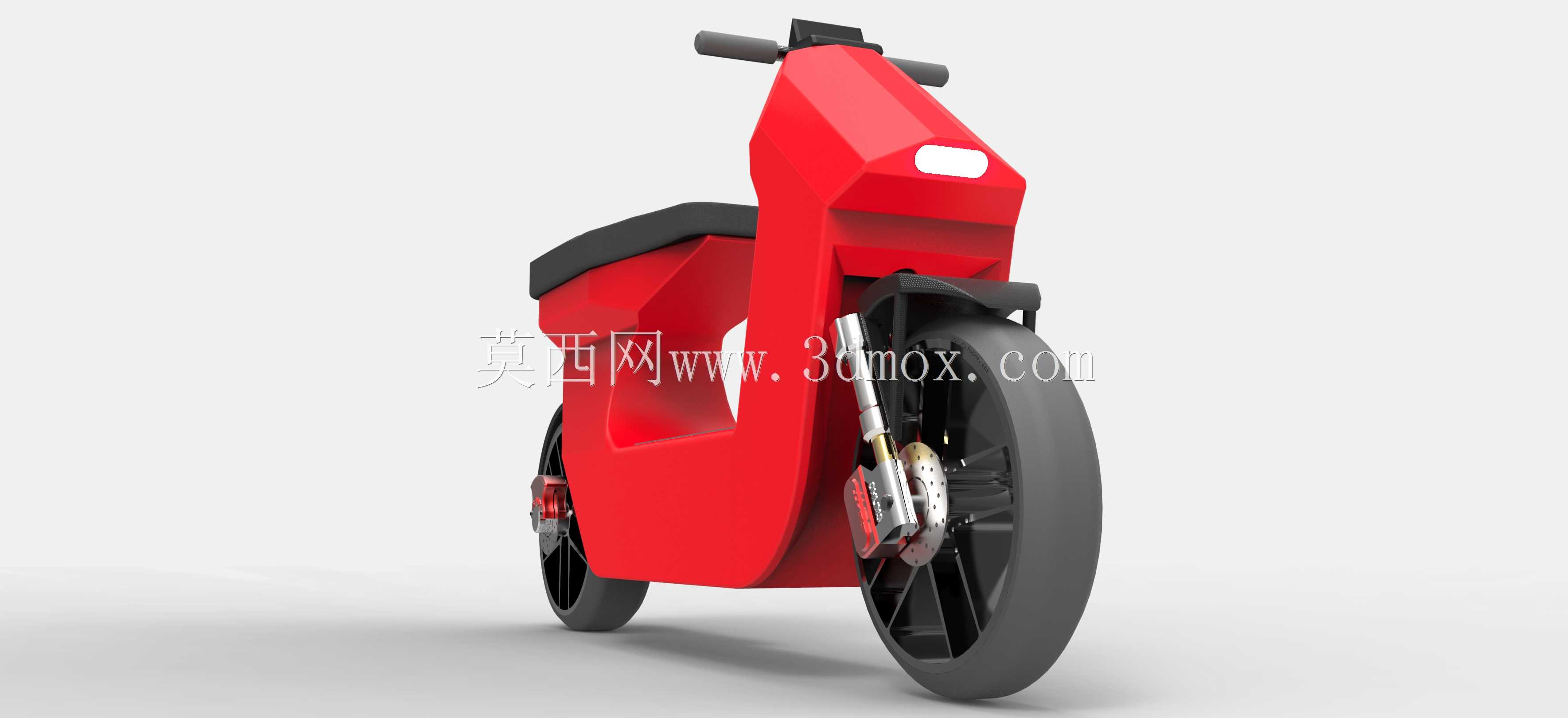 电动城市踏板车概念。