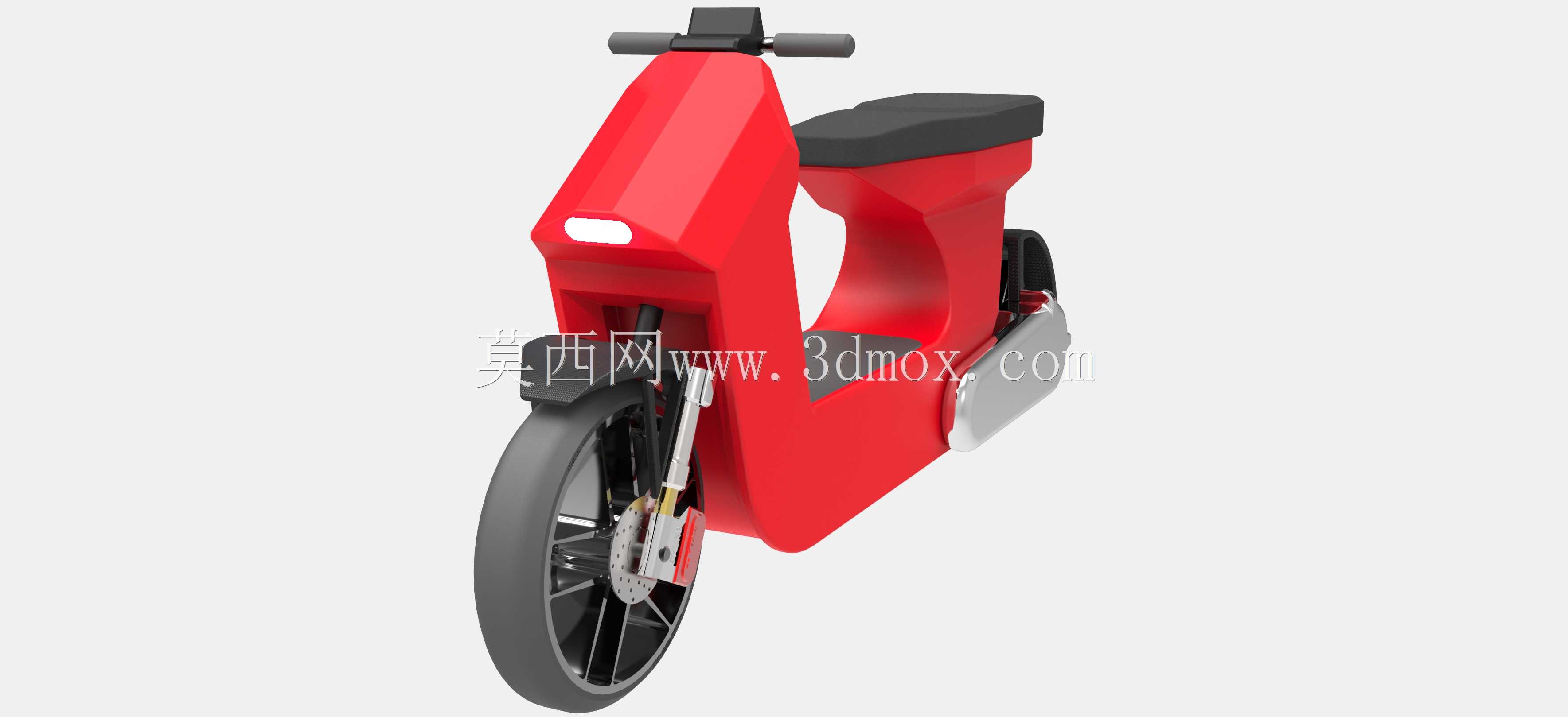 电动城市踏板车概念。