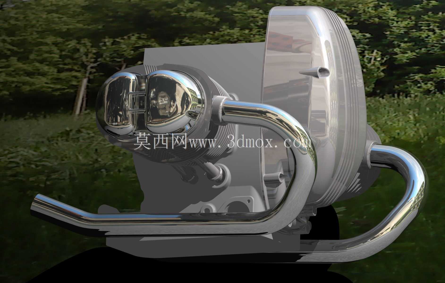 R100发动机空头正在工作,
