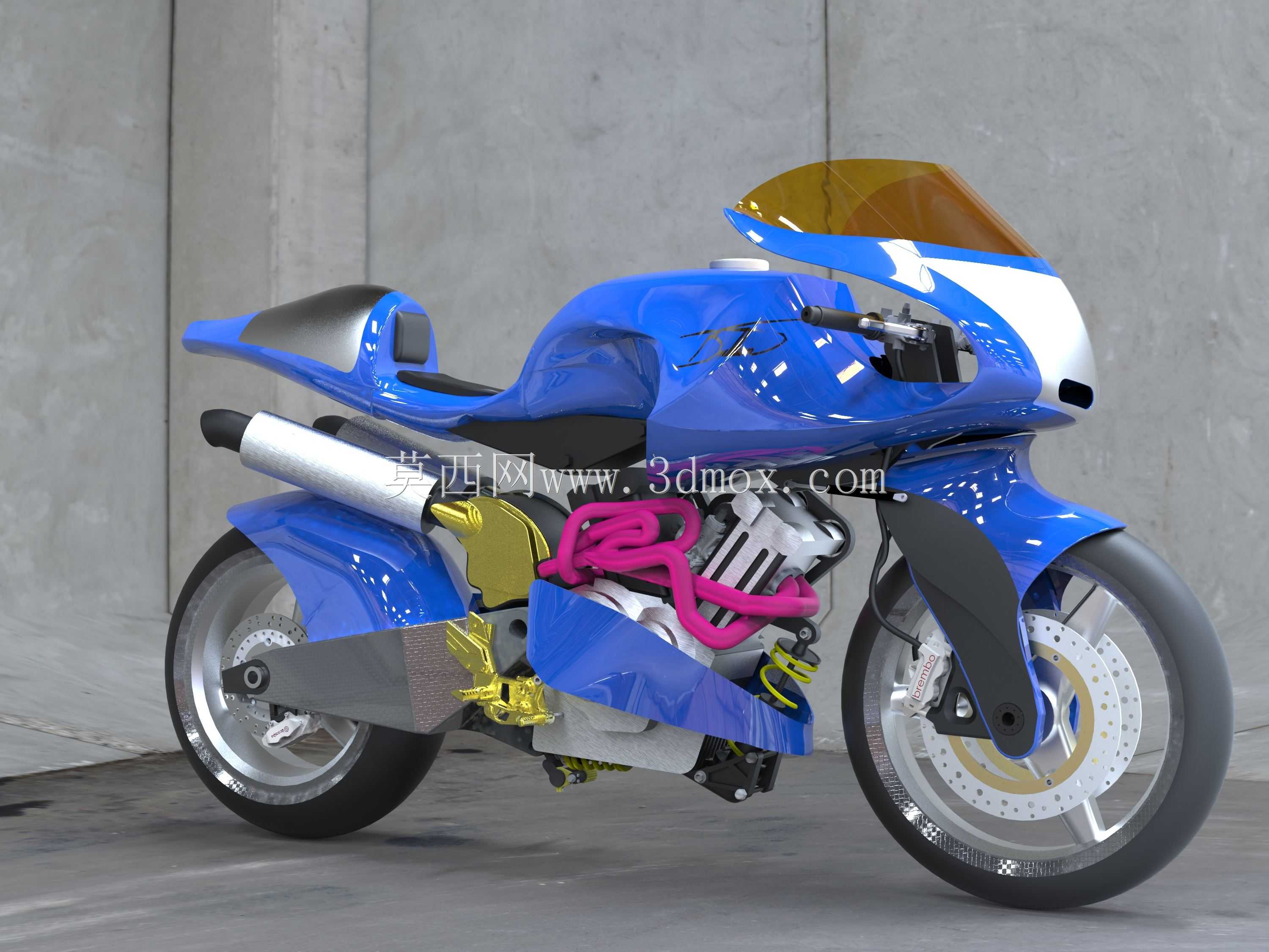 ?布里顿V1000代托纳赛车摩托车。
