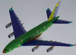 1:12�����տ�A380-800�񺽿ͻ�����ģ��