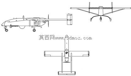 基于solidworks的AAI RQ-2先锋无人机