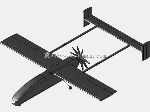 基于solidworks的AAI RQ-2先锋无人机