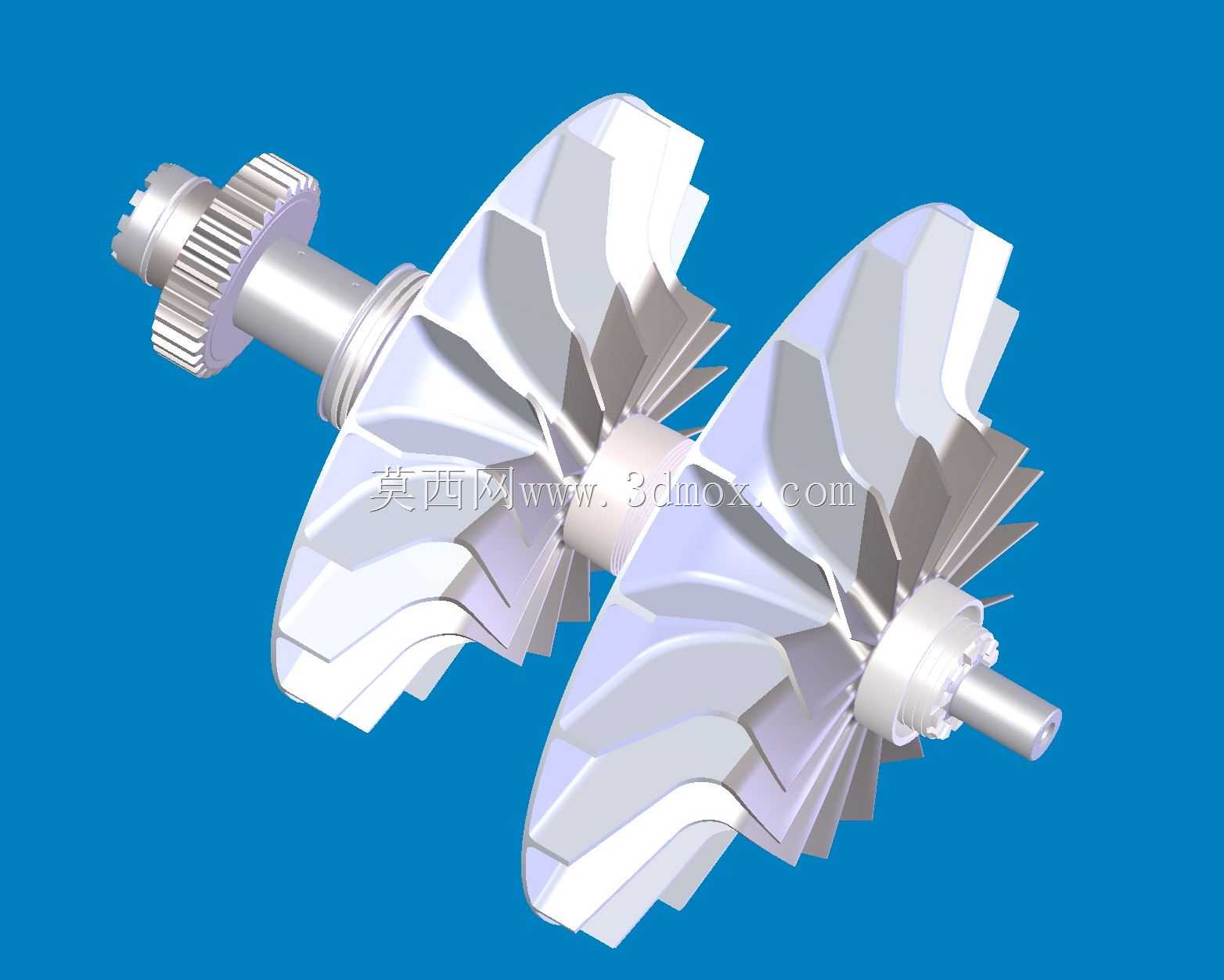 Packard Merlin V-1650����������ѹ��Ҷ�����ܳ�