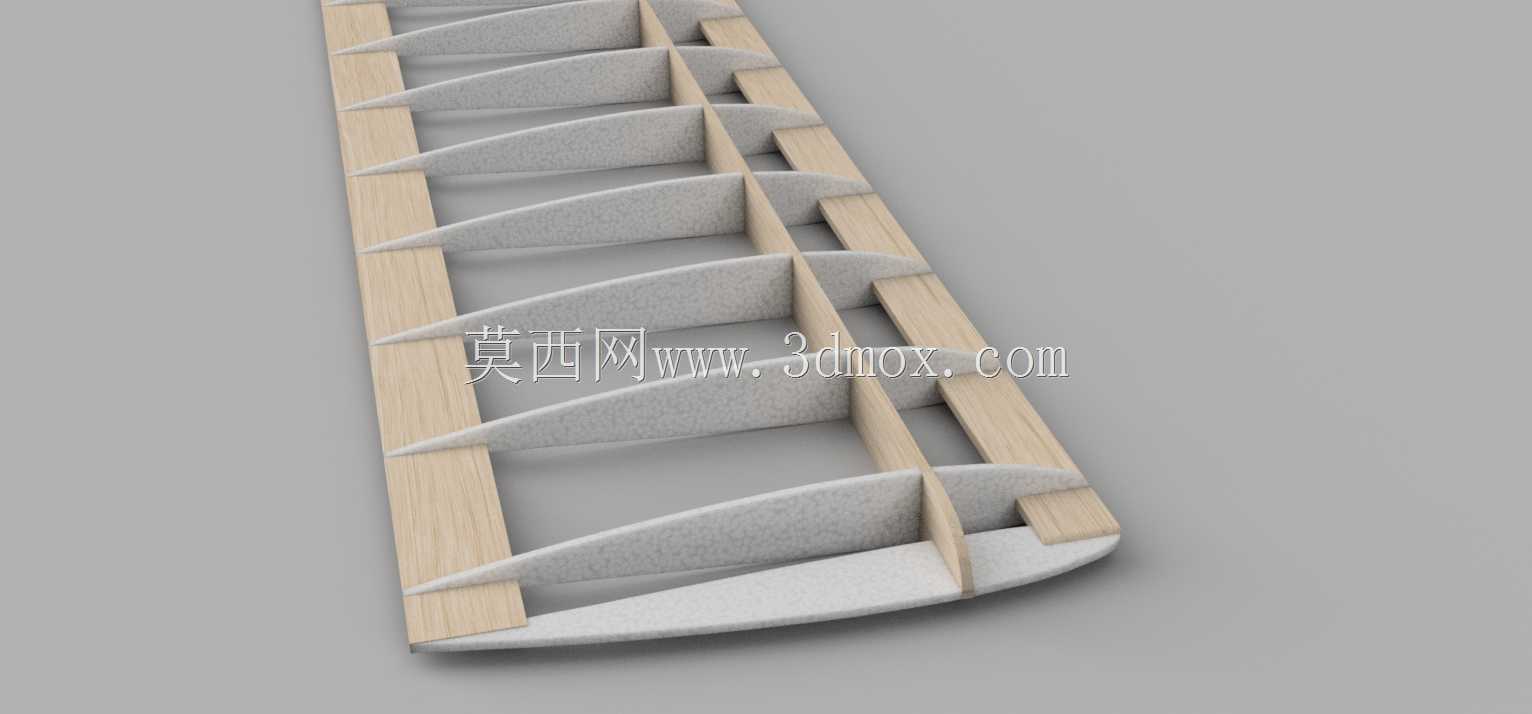 简易模型飞机机翼结构