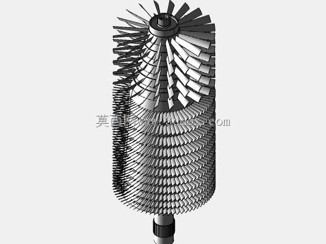 压缩机转子模型(喷气发动机)