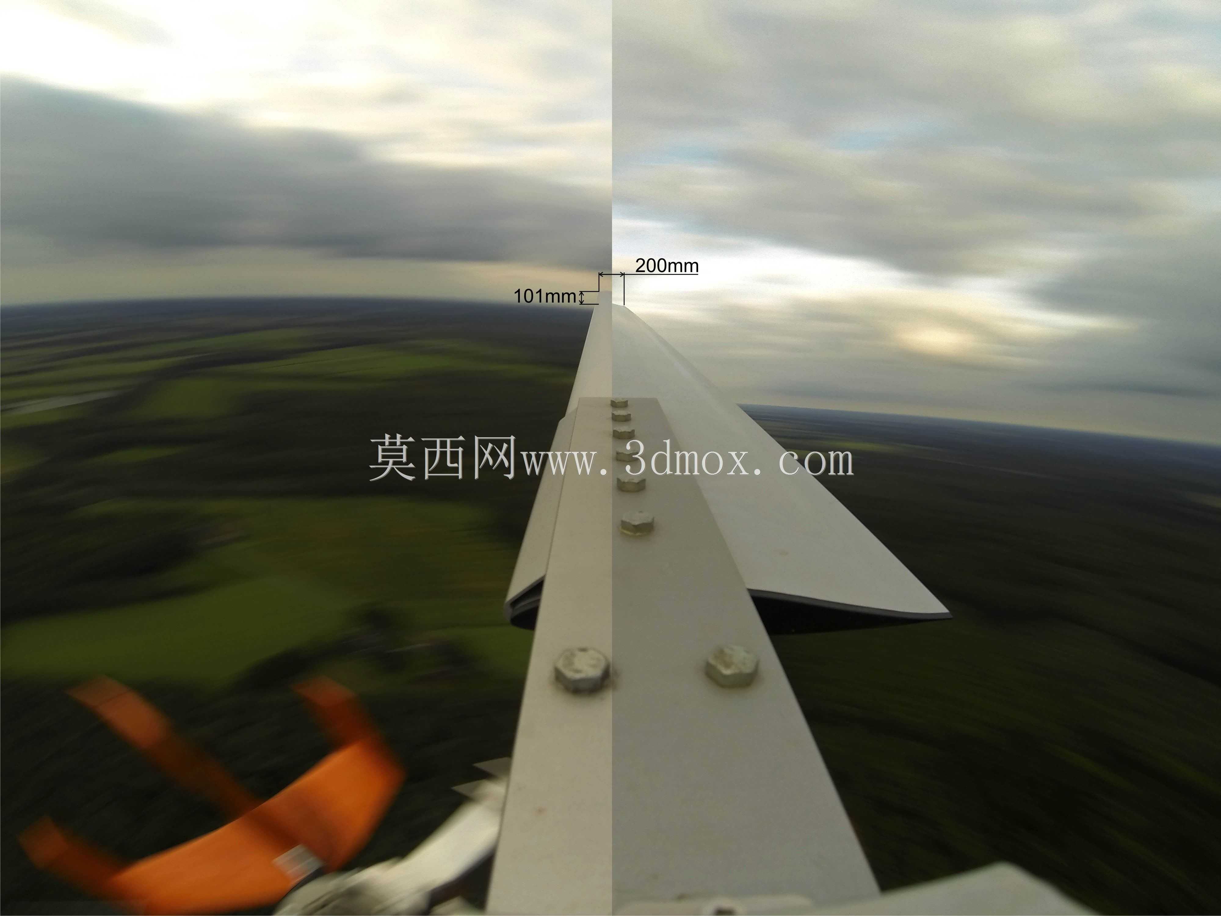 旋翼直升机旋翼上的GoPro