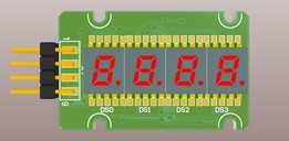 4x 7��LED��ʾ��PCB