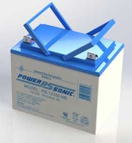 来自PowerSonic的PS12350。两个12V(串联=24V),35Ah