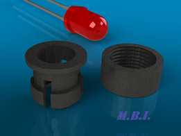 ����5mmֱ�巢������ܵĺ�ɫ���ϵ����ṹ