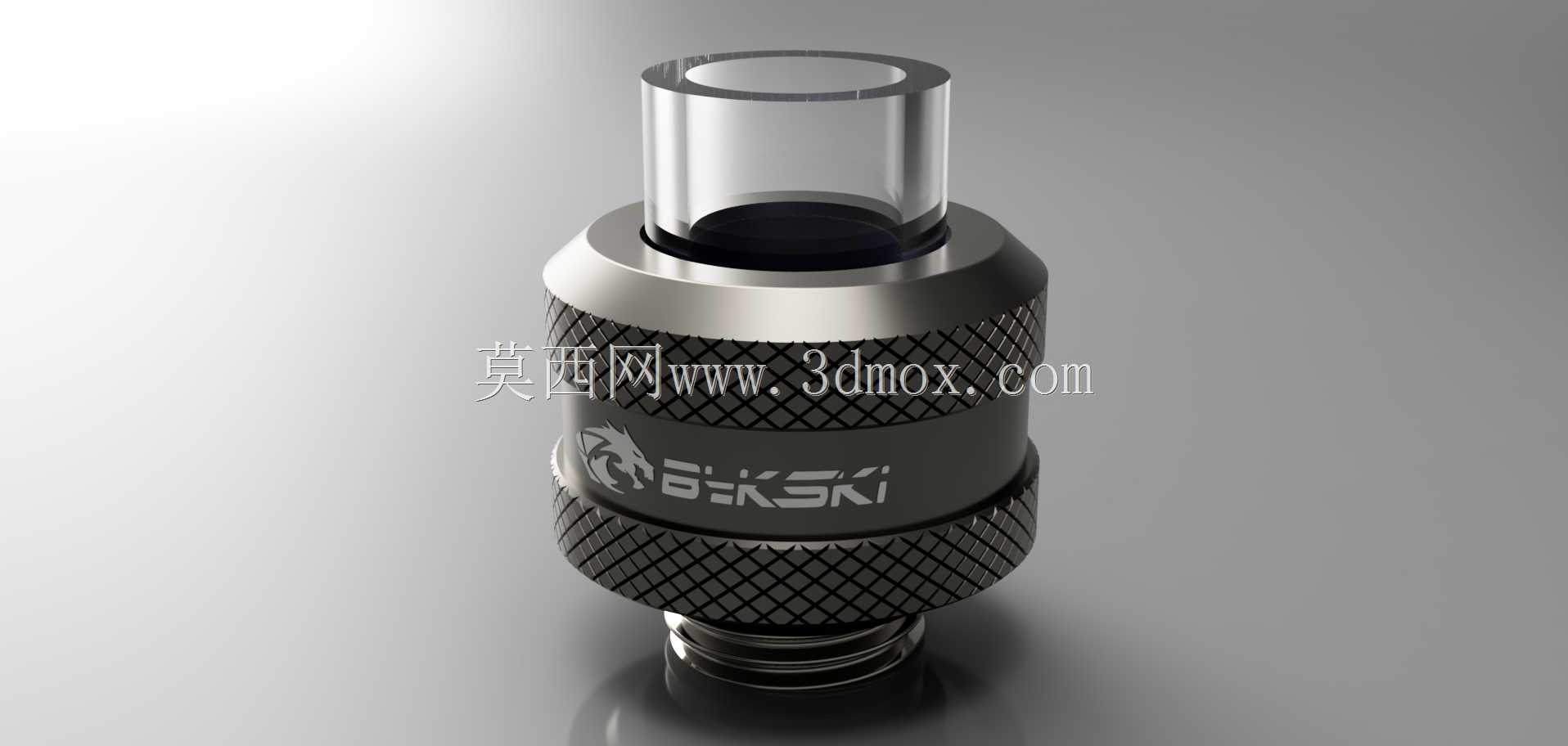 Bykski防脱落刚性14mm外径配件灰色