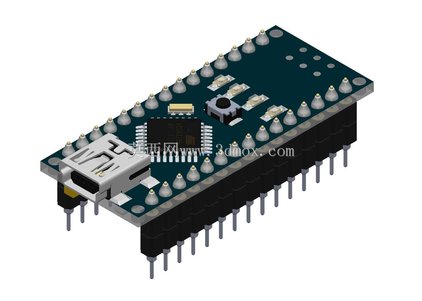 Arduino Nano,插座SCSL-15上焊接PLSS-15-1