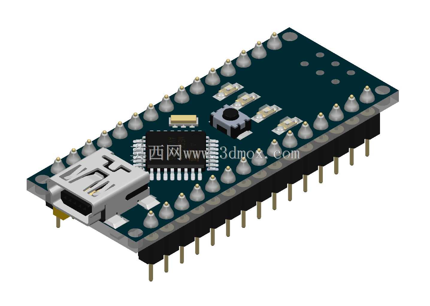 Arduino Nano,插座SCSL-15上焊接PLSS-15-1
