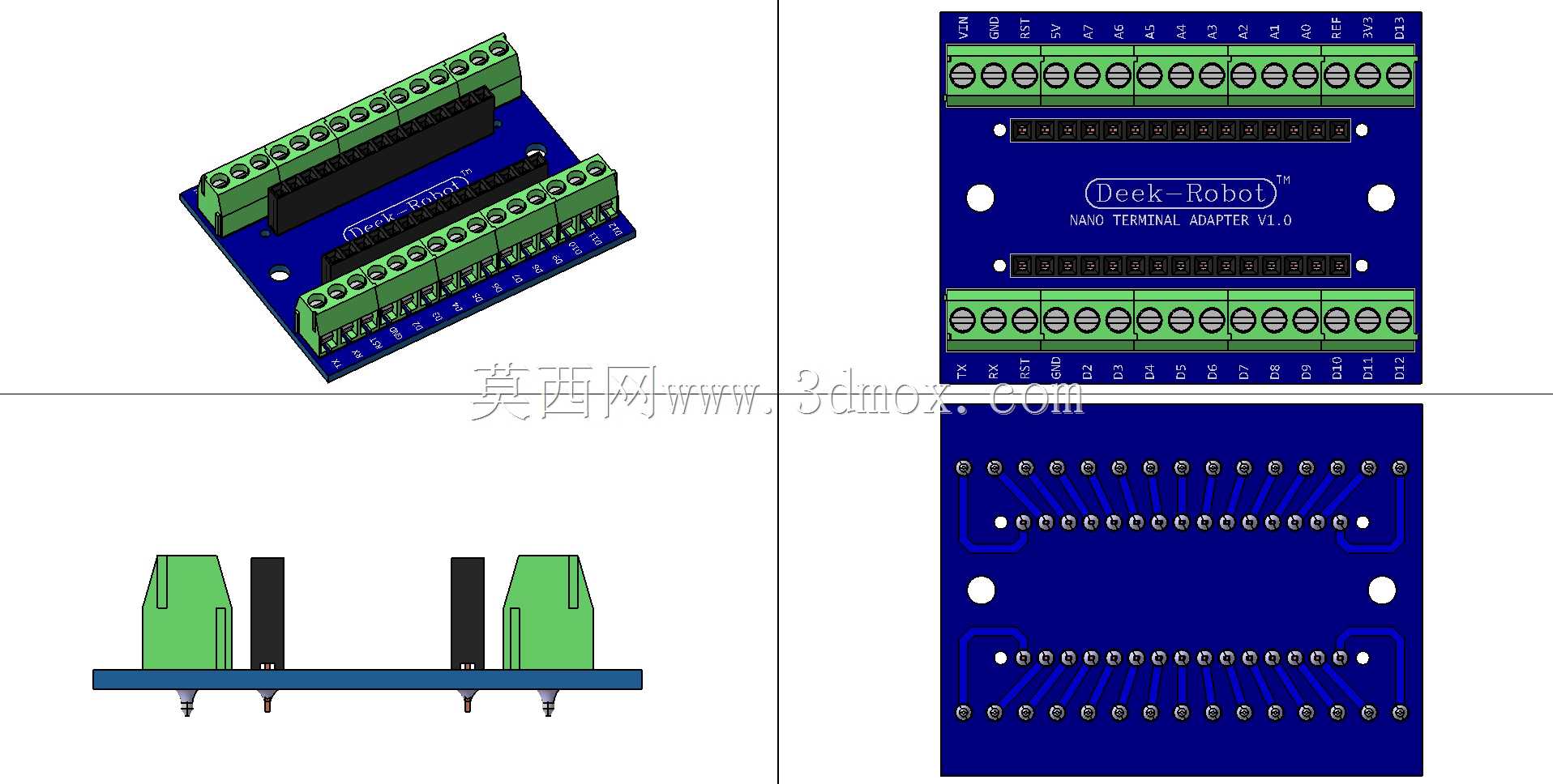 Arduino纳米终端适配器Deek机器人