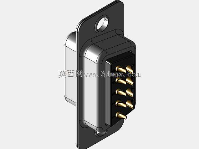 带焊杯的D-Sub9内螺纹连接器
