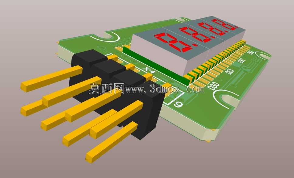 4x 7��LED��ʾ��PCB