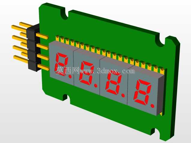 4x 7��LED��ʾ��PCB