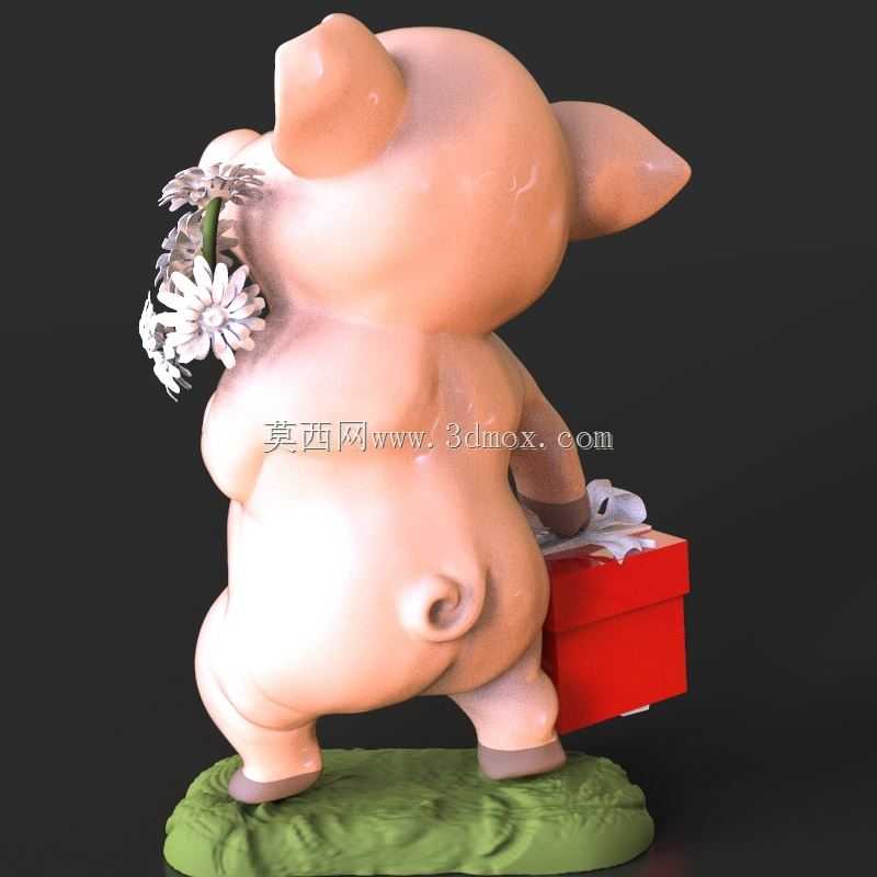 玩具“花猪”。模具零件