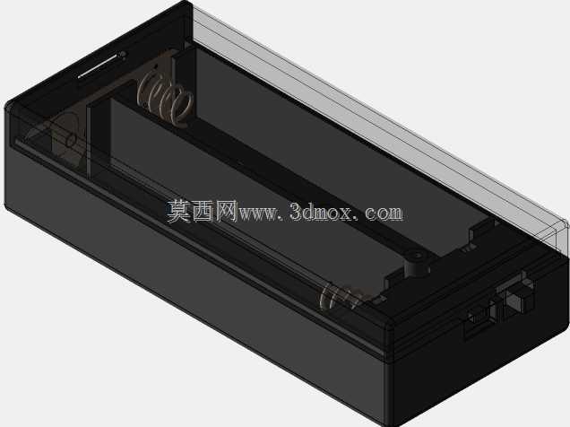 带开关的3.7V 2X 18650电池架