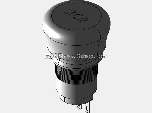 带螺母的紧急停止按钮-19mm