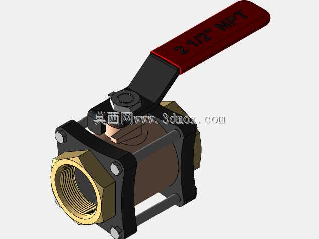 易于维护的开关阀2 1/2“NPT