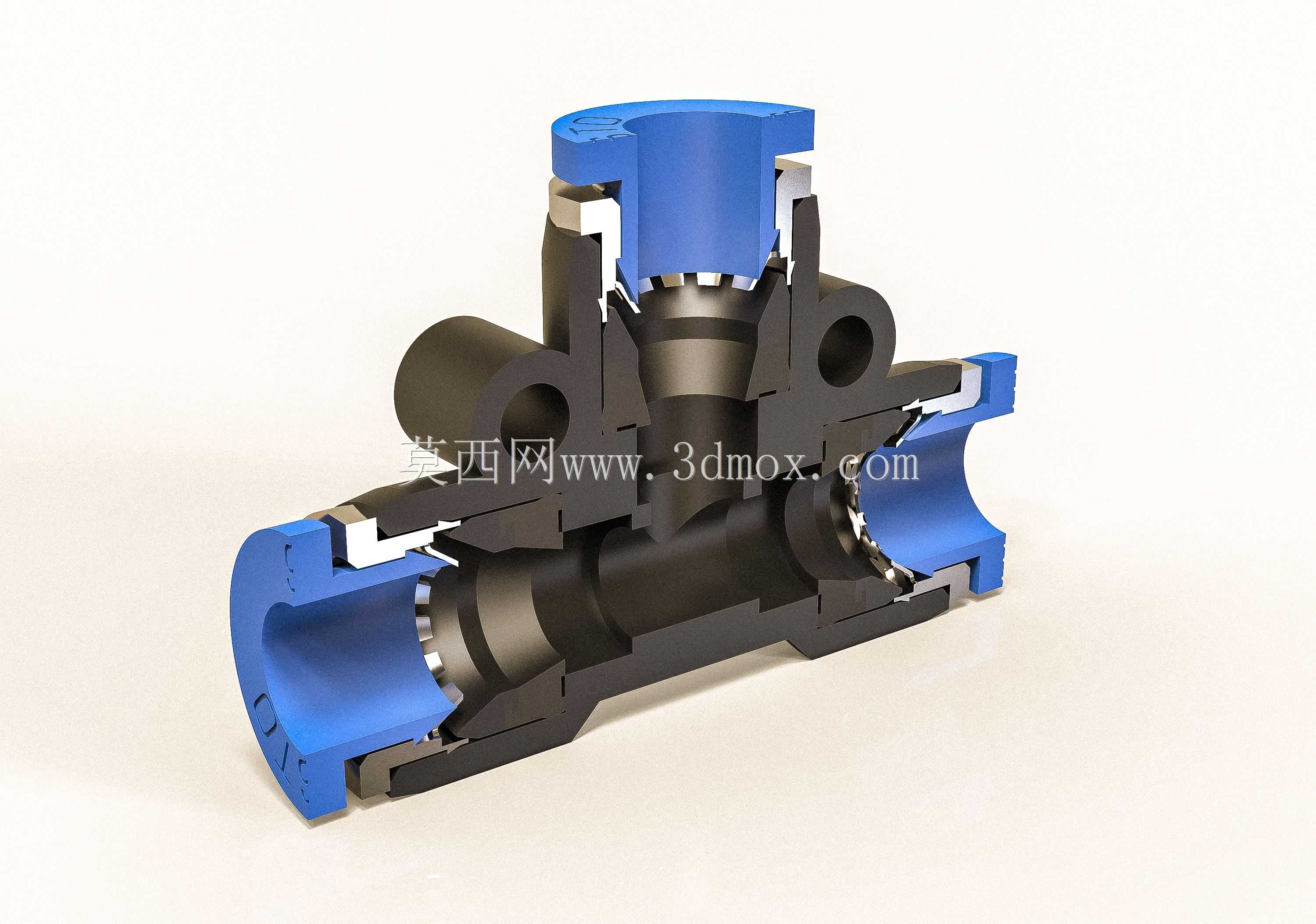 气动推入式三通接头6 MM