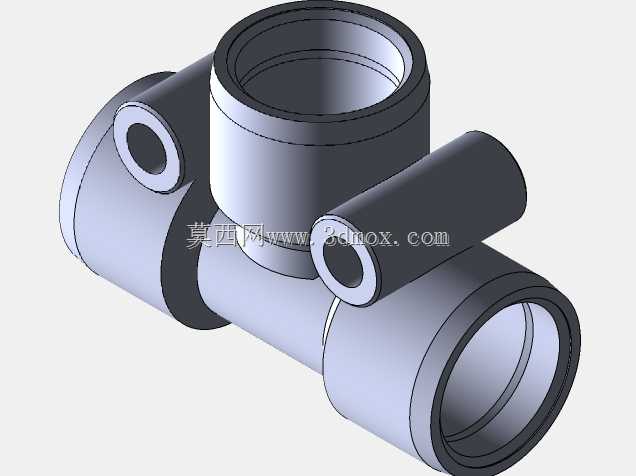 气动推入式三通接头6 MM
