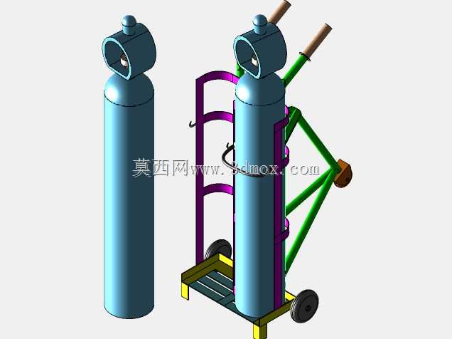 氧气罐台车直径10 inc